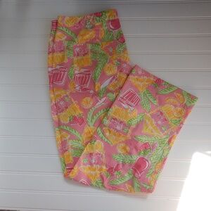 Lilly Pulitzer vintage Cotton Capri in Juice Bar Print